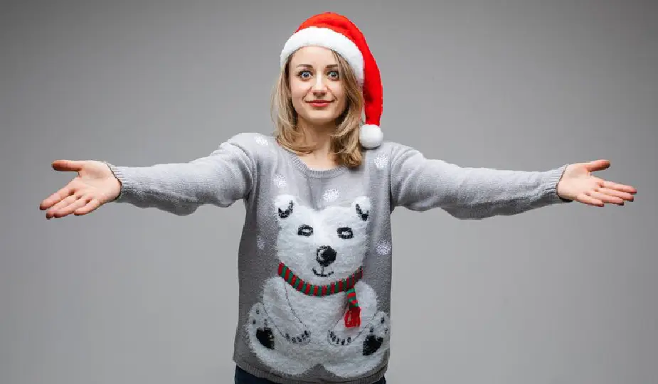 gray ugly christmas sweater